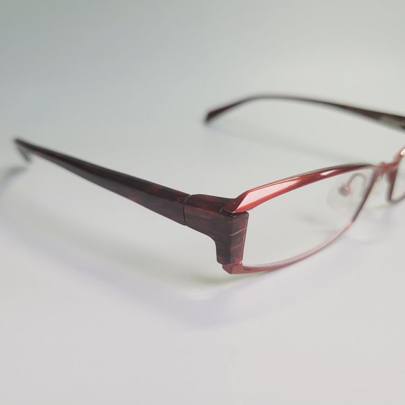 O&X New York OT-208U eyeglasses red full frame eyewear  53-18 136 C7 - Picture 4 of 11